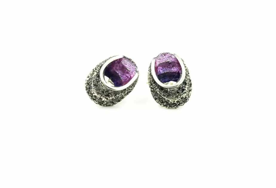 Pendientes Sinera pequeños violeta