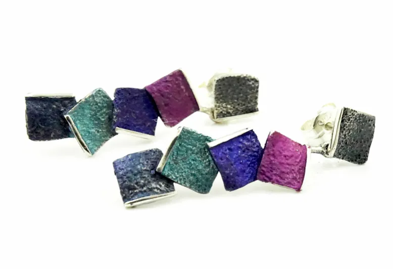 Pendientes Kiros azules, 2 elementos