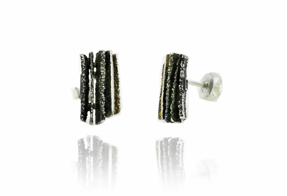 Pendientes Junc medianos verde liquen