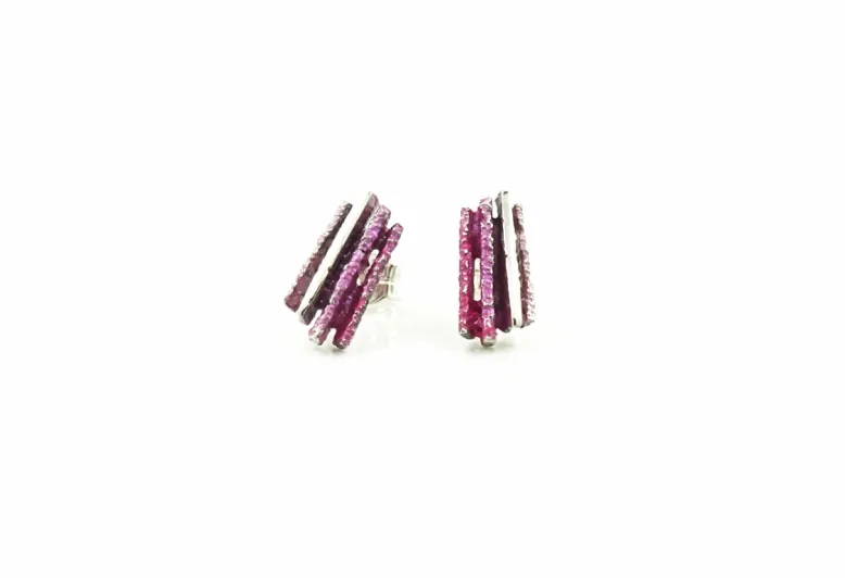 Arracada Junc petita rosa