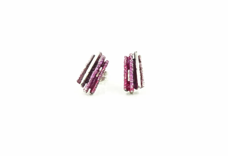 Arracada Junc petita rosa