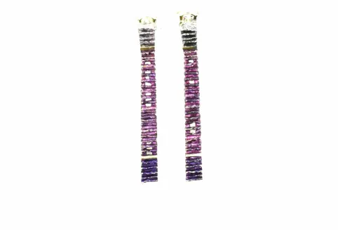 Junc purple earrings 2 pieces