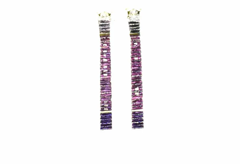 Junc purple earrings 2 pieces