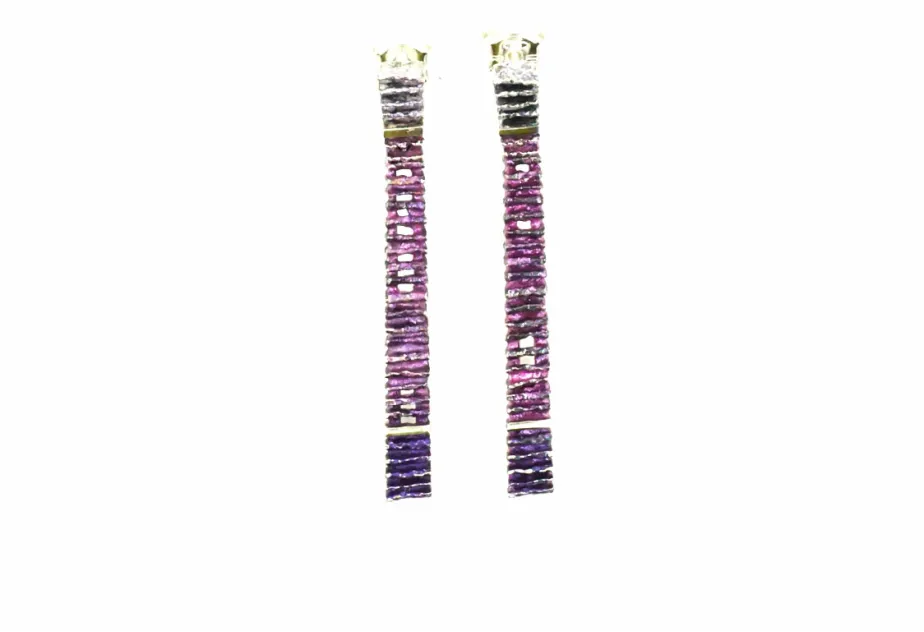 Junc purple earrings 2 pieces