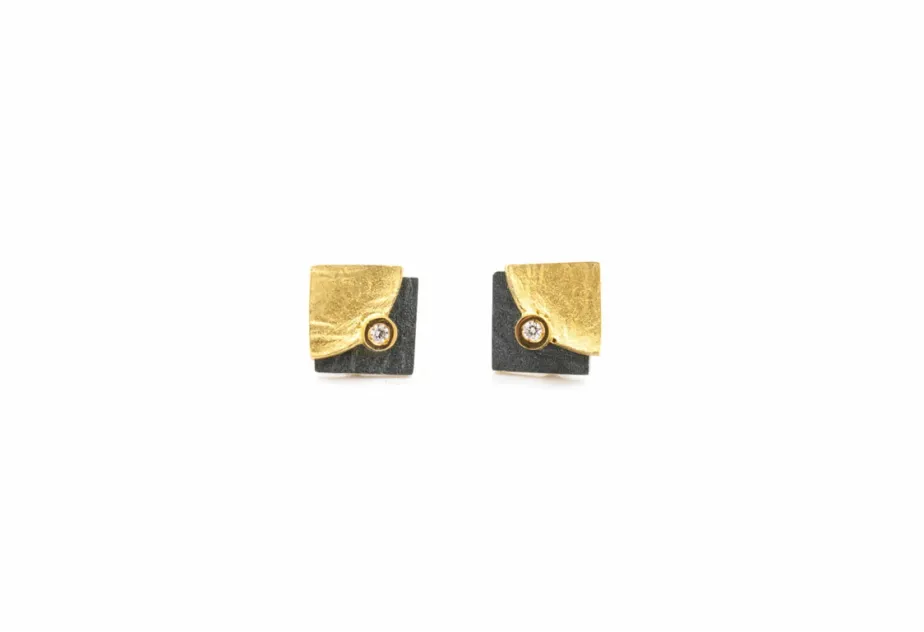 Arracada Doble Fulla mini Br