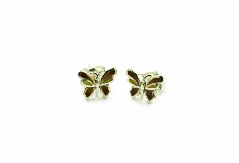 Arracada papallona mini ocre