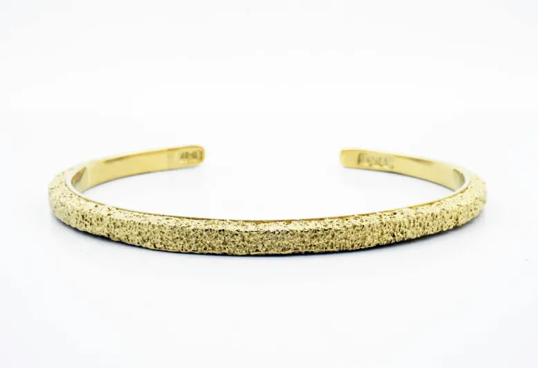 Silberner Armreif Kora mit Goldbeschichtung