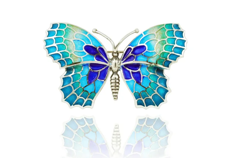 Fermall papallona blau gran
