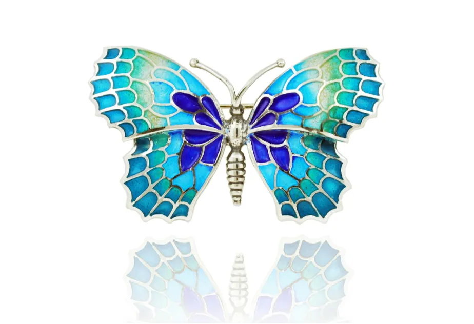 Fermall papallona blau gran