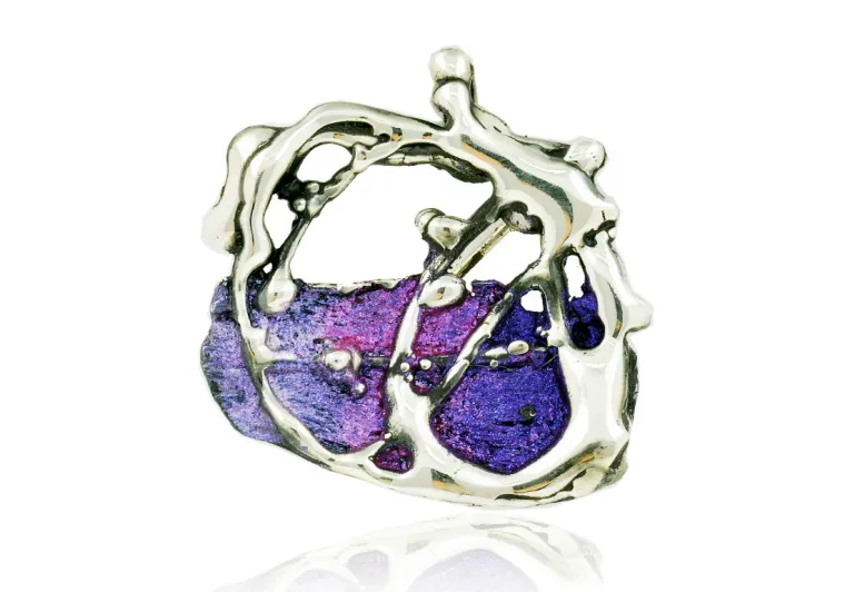 Violet Surrealista brooche