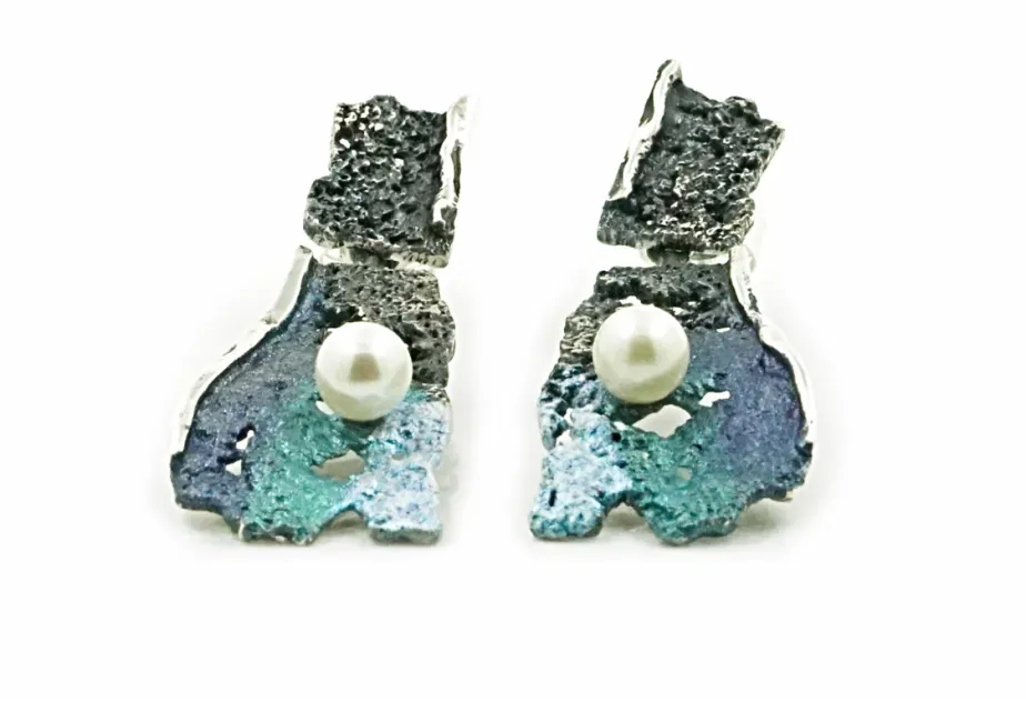 2 pieces Formentera-blue Intenzza earrings