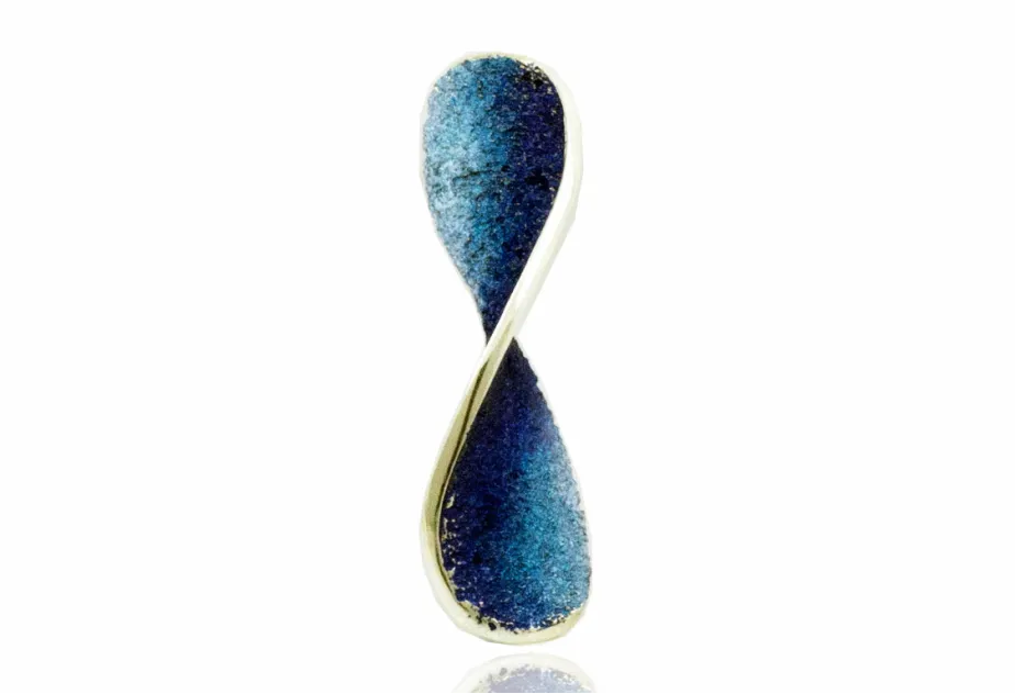 Blauer Anhänger Moebius