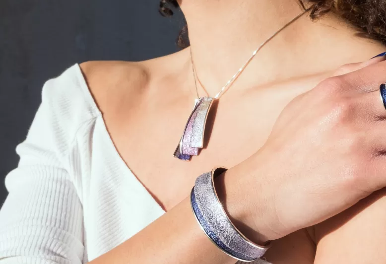 Troia violet big bracelet