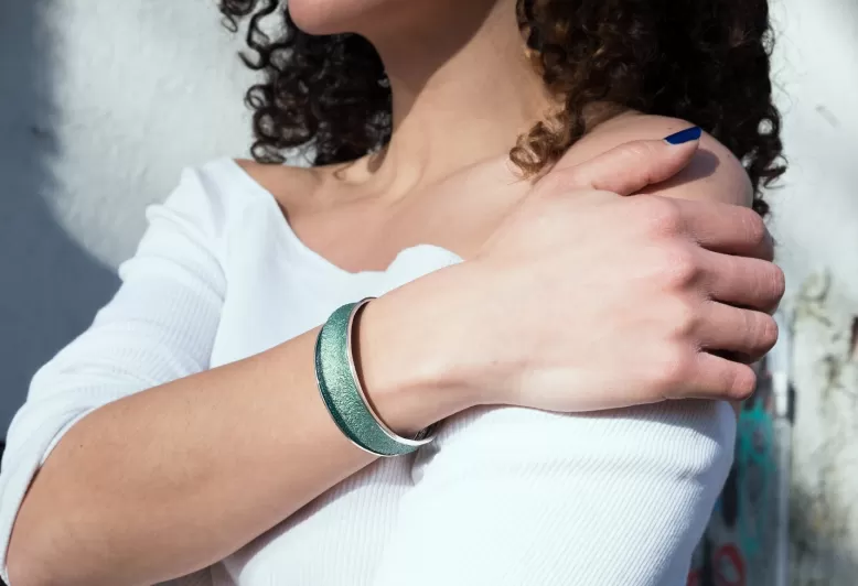 Troia Emerald big green bracelet