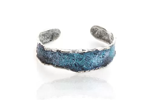 Mittlerer Formentera-blauer Armreif Intenzza