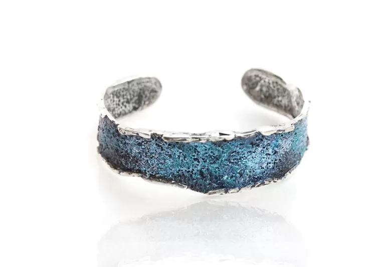 Mittlerer Formentera-blauer Armreif Intenzza