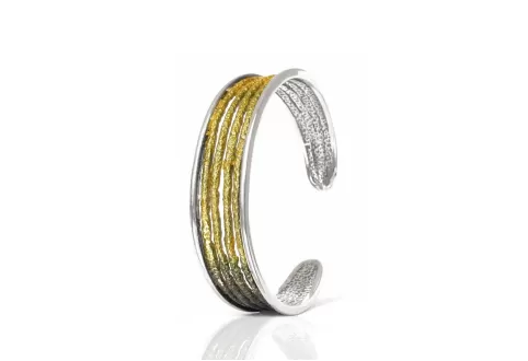 Dynamic Lichen green bracelet