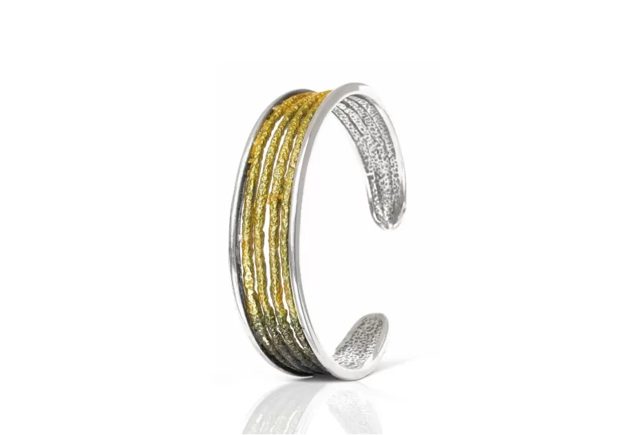 Dynamic Lichen green bracelet