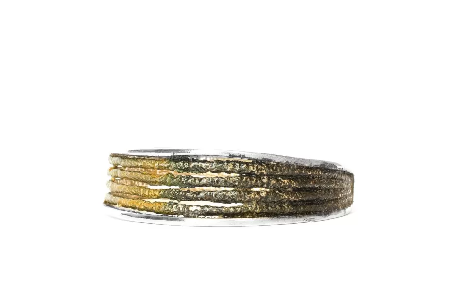 Dynamic Lichen green bracelet