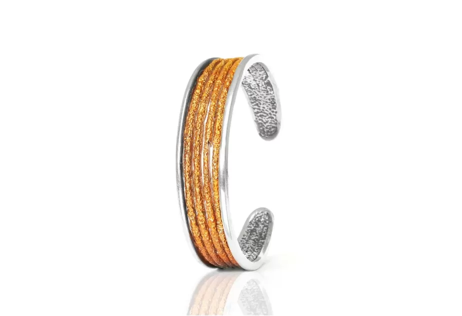 Dynamic ochre bracelet