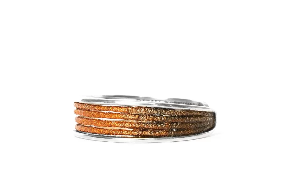 Dynamic ochre bracelet