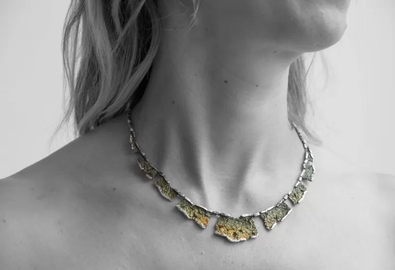 Collar Intenzza verd Liquen