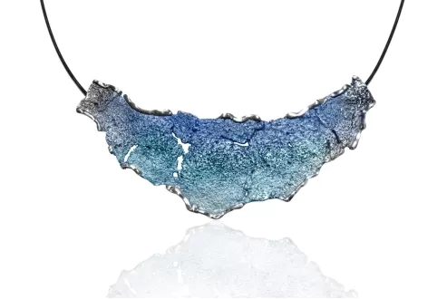 Collar Intenzza Colgante Azul Formentera Grande