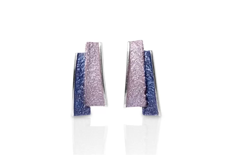 Medium violet Troia earrings