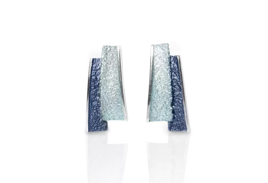 Medium Formentera-blue Troia earrings