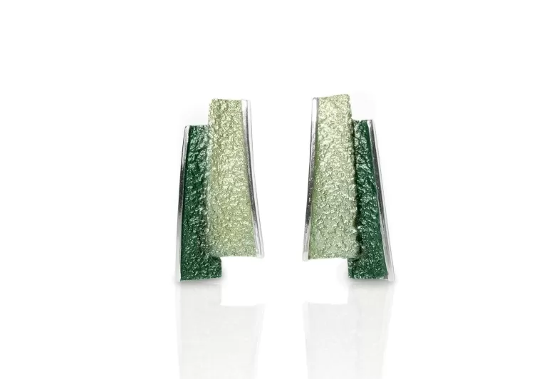 Pendientes Troia Verde Esmeralda Medianos