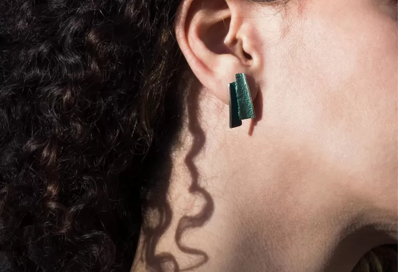 Pendientes Troia Verde Esmeralda Medianos
