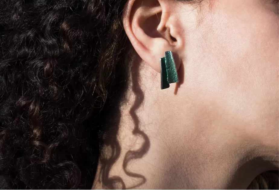 Pendientes Troia Verde Esmeralda Medianos