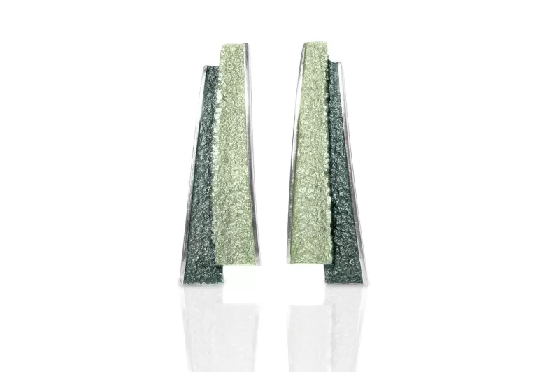 Pendientes Troia Verde Esmeralda Grandes