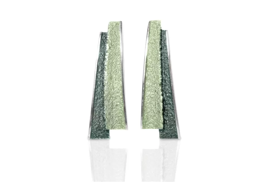 Pendientes Troia Verde Esmeralda Grandes