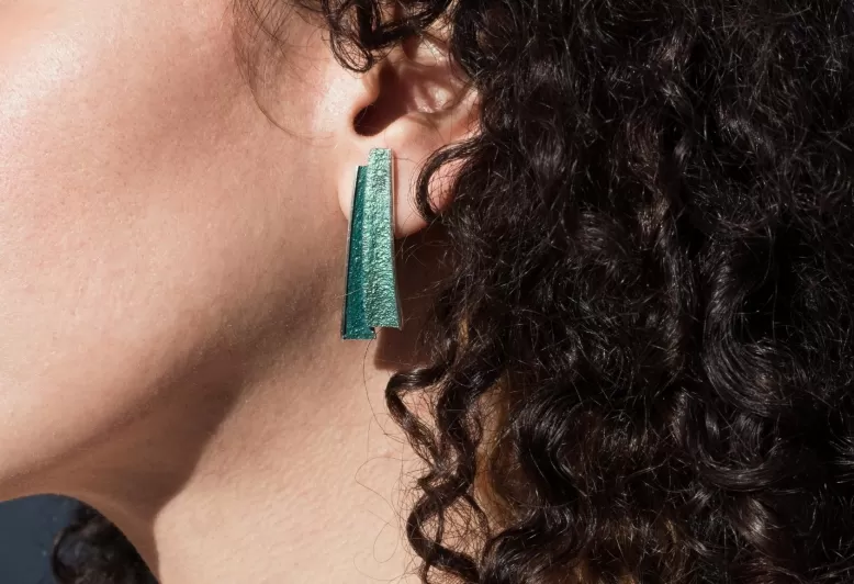 Pendientes Troia Verde Esmeralda Grandes