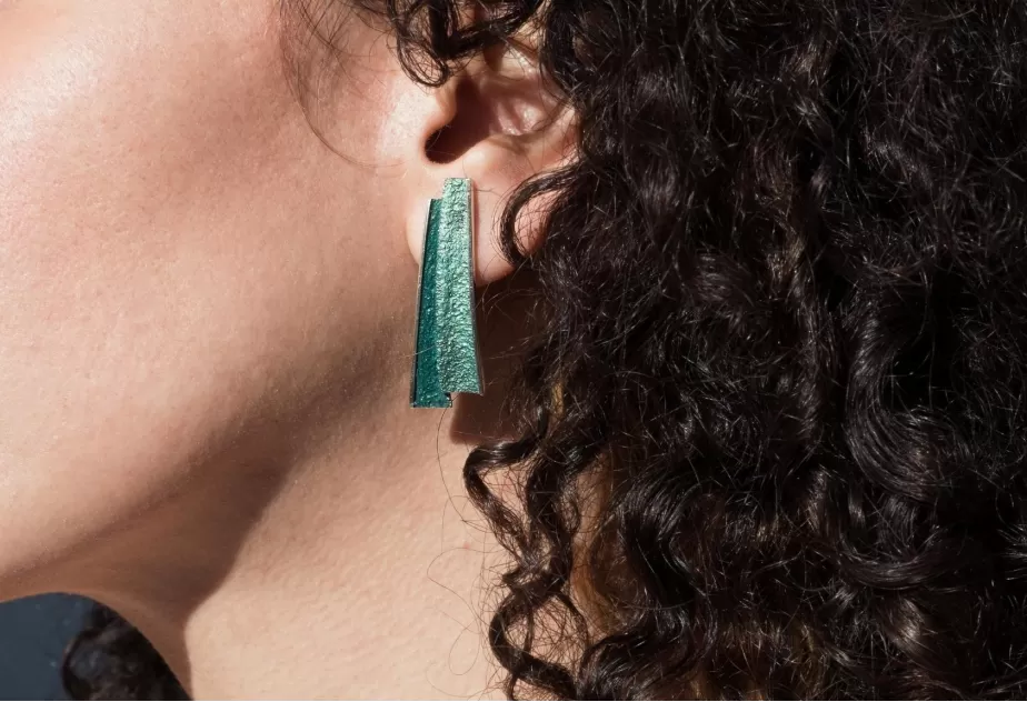 Pendientes Troia Verde Esmeralda Grandes