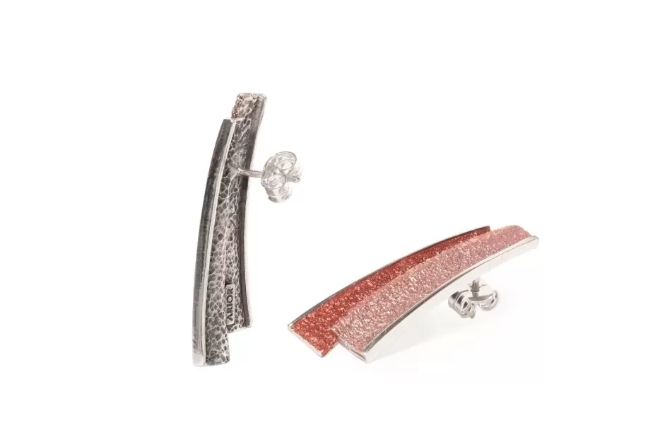 Big red Troia earrings