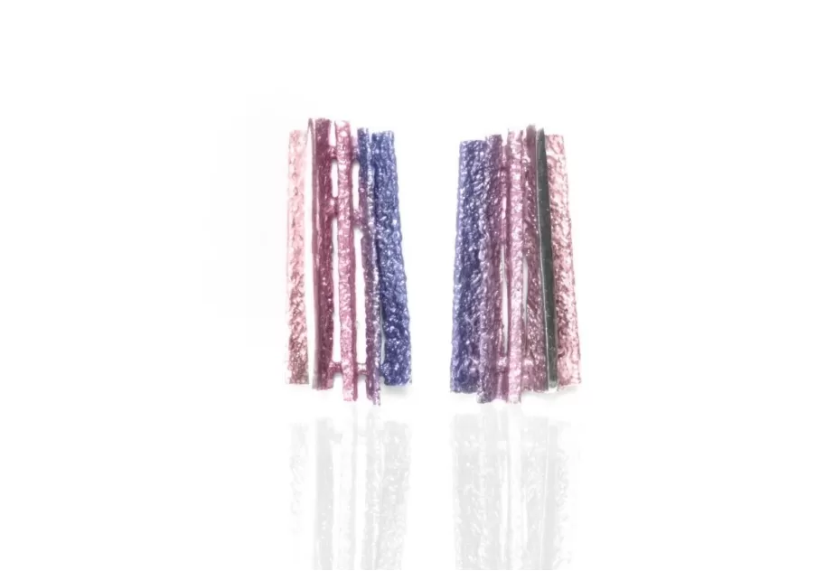 Big violet Junc earrings