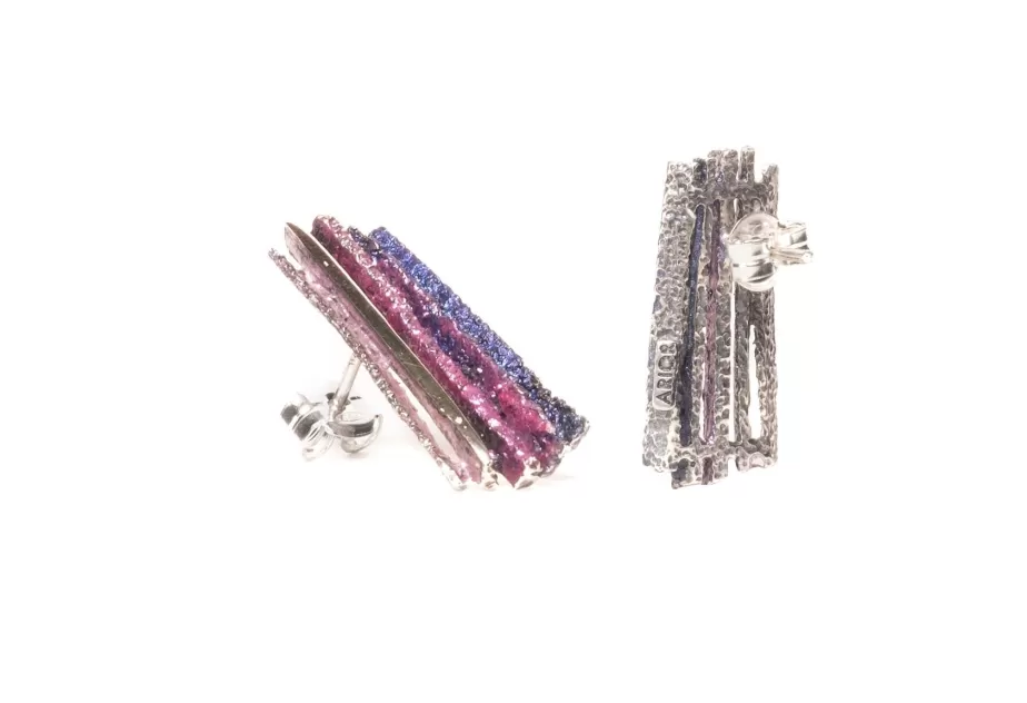 Big violet Junc earrings