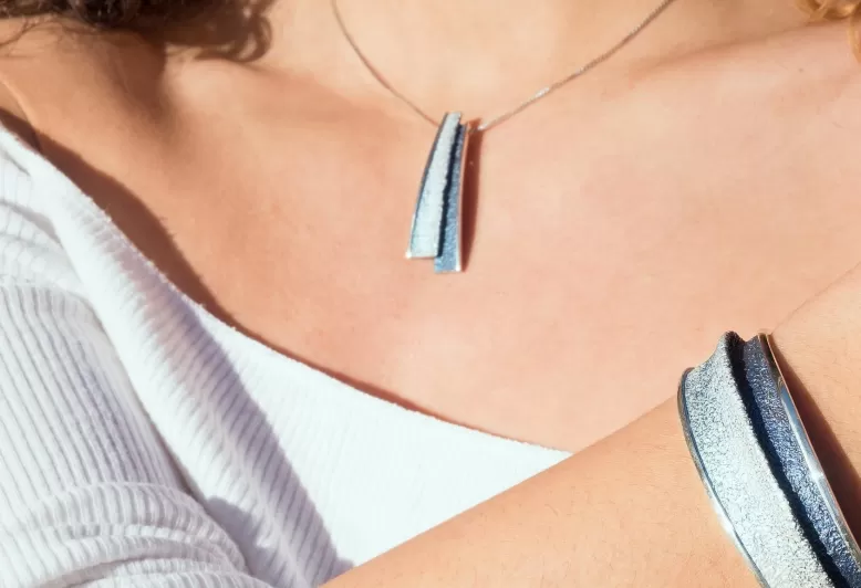 Small Formentera-blue Troia pendant