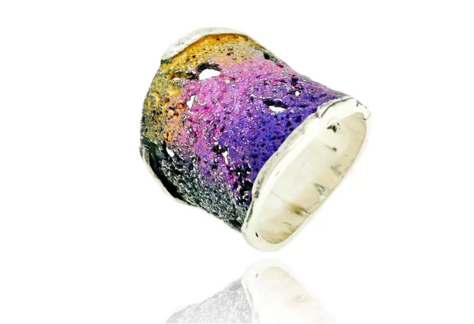 Anillo Intenzza Grande Púrpura