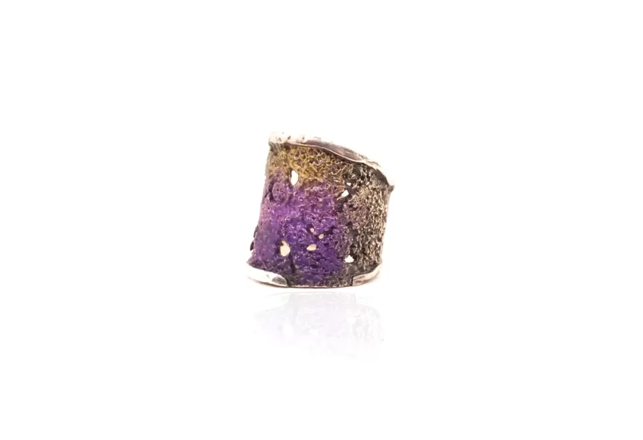 Anillo Intenzza Grande Púrpura