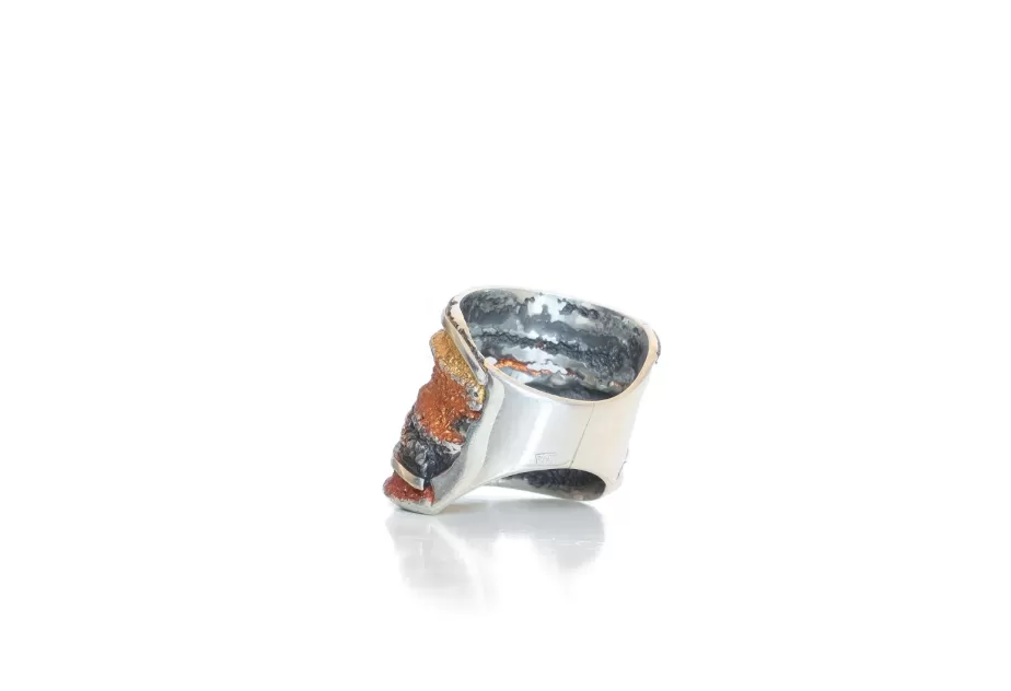 Anillo Sinera Grande Ocre