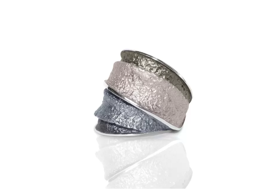 Anillo Troia Grande Gris