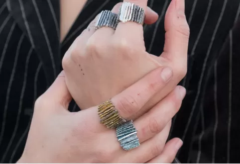 Anillo Junc Mediano Azul Formentera 2