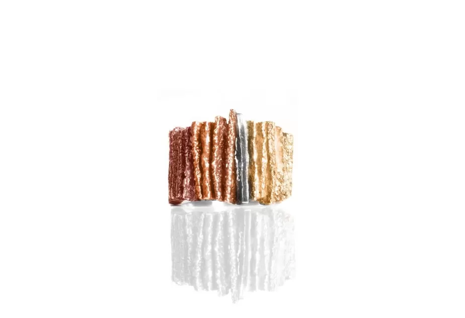 Ochre Junc medium ring