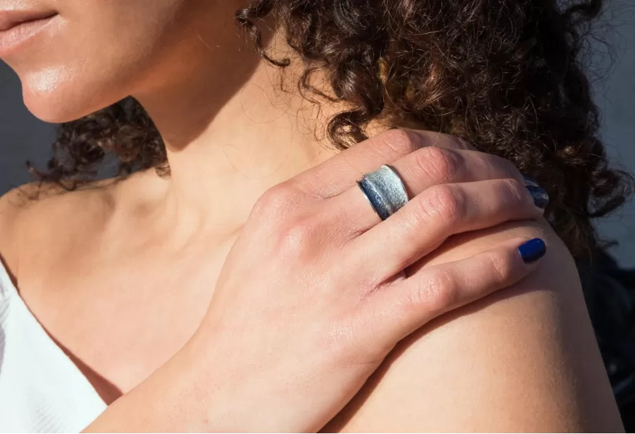 Anillo Troia Pequeño Azul Formentera