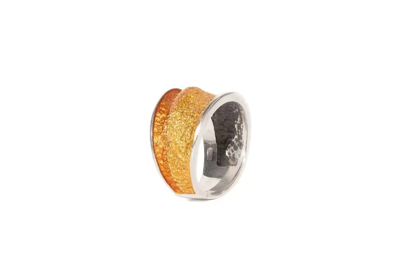 Kleiner ockerfarbener Ring Troia