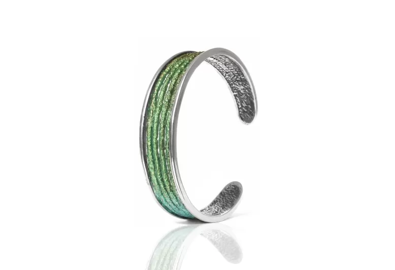 Pulsera Dynamic verde esmeralda