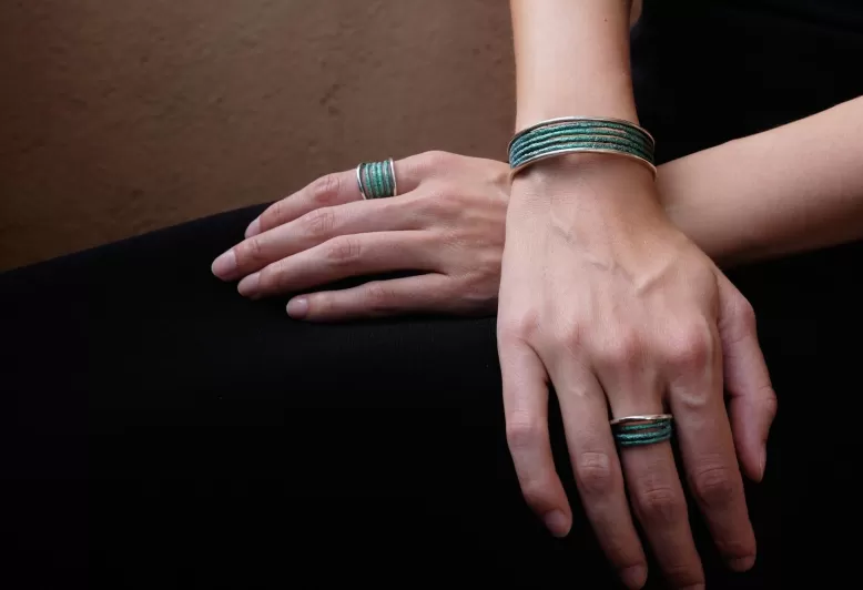 Dynamic Maragda green bracelet